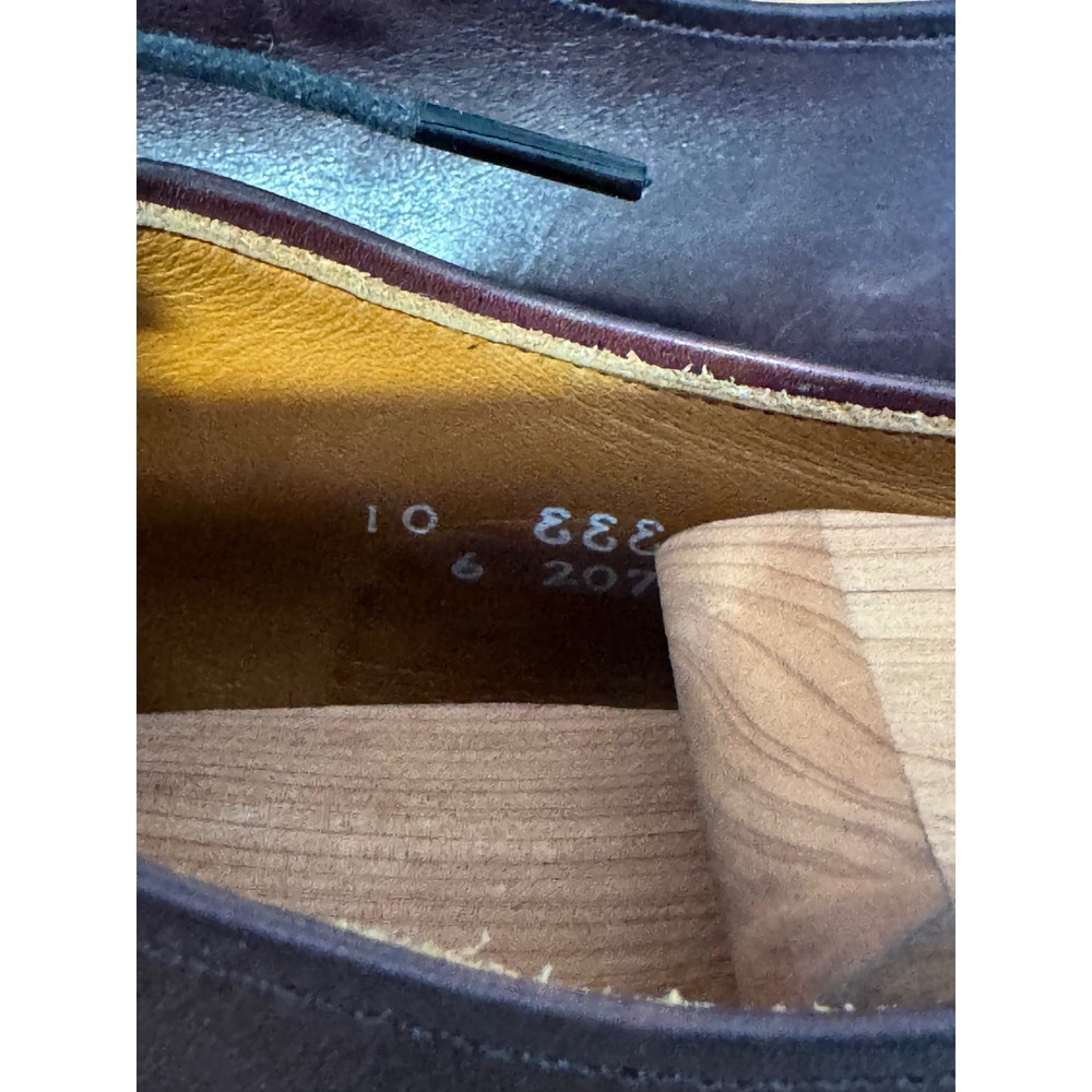 Allen Edmonds Burgundy Cap Toe Oxford‎ Dress Shoes Men's Size 10 B 333 207 - Picture 5 of 11